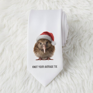 Niedliche Weihnachts-Kiwi, Brauch Krawatte