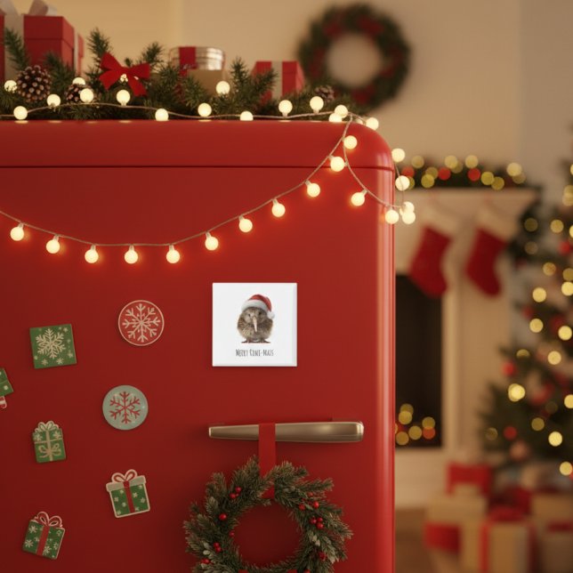 Niedliche Weihnachts-Kiwi, Brauch Magnet (Von Creator hochgeladen)