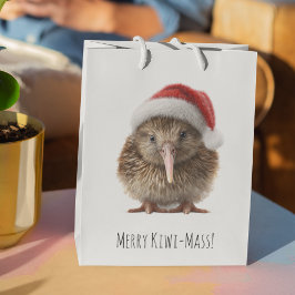 Niedliche Weihnachts-Kiwi, Brauch Mittlere Geschenktüte