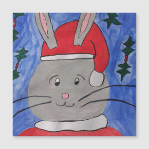 Niedliche Weihnachts-Weihnachtskarte Magnetkarte