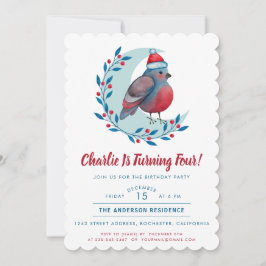 Niedliche Weihnachtsbädchen Geburtstagsparty Einladung