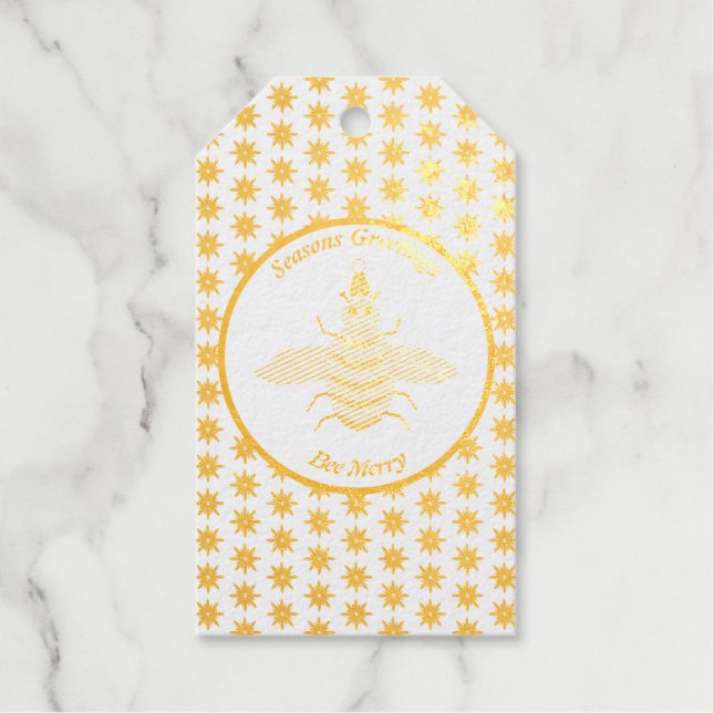 Niedliche Weihnachtsbäume und Poinsettia Blume Cus Geschenkanhänger (Vorderseite)