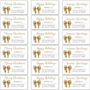 Niedliche Weihnachtsbäume Weihnachtsadressen Label