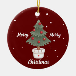 Niedliche Weihnachtsbaumschmuck Keramik Keramik Ornament