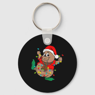 Niedliche Weihnachtsbeleuchtung Schlüsselanhänger