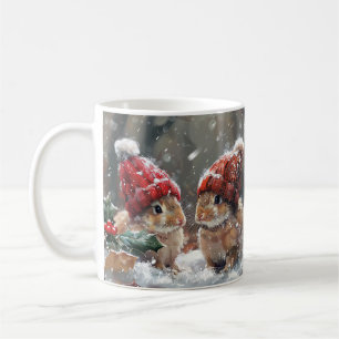 Niedliche Weihnachtsbunny Winter Holiday Kaffee Ta Kaffeetasse