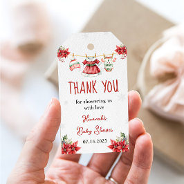 Niedliche Weihnachtscreme Geschenkanhänger