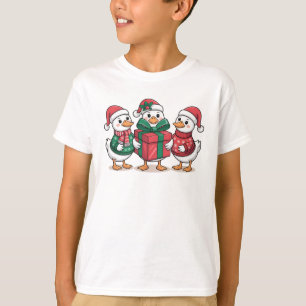 Niedliche Weihnachtsducks Cartoon Art-68105 T-Shirt