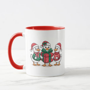 Niedliche Weihnachtsducks Cartoon Art-68105 Tasse