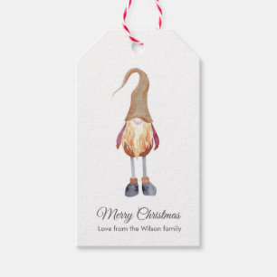 Niedliche Weihnachtself-Geschenkumbauten Geschenkanhänger