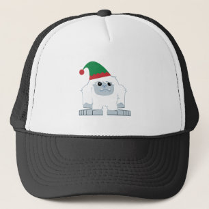 Niedliche Weihnachtself Yeti Truckerkappe