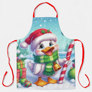 Niedliche Weihnachtsente Schürze