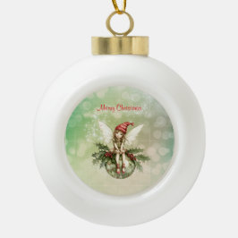 Niedliche Weihnachtsfeier auf einem Ornament