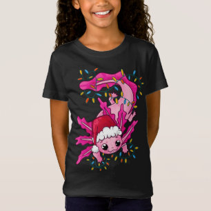 Niedliche Weihnachtsfeier Axolotl Lover Santa Clau T-Shirt