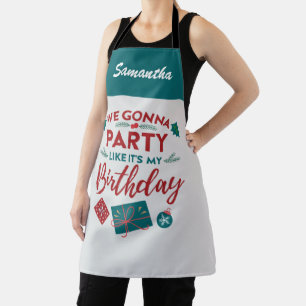 Niedliche Weihnachtsfeier Geburtstagsparty Persona Schürze