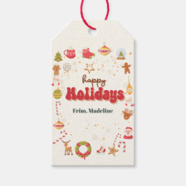 Niedliche Weihnachtsfeier Geschenkanhänger