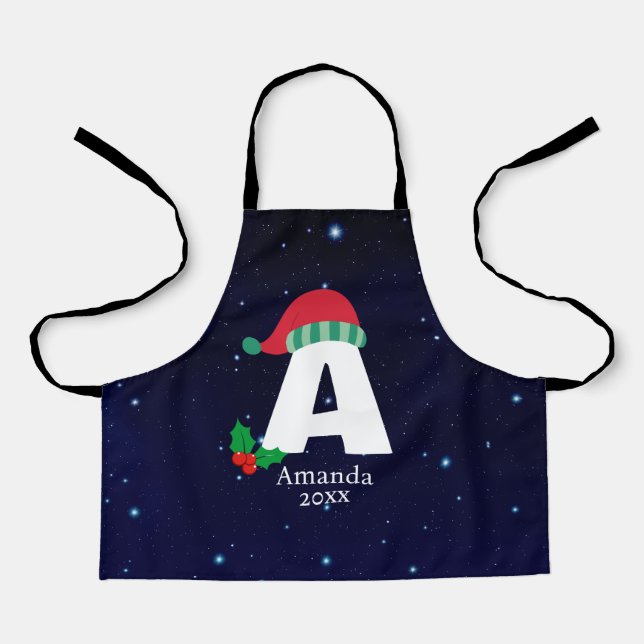 Niedliche Weihnachtsfeier Grußsaison Schürze (Vorderseite)