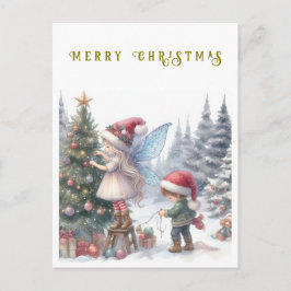 Niedliche Weihnachtsfeiern Weihnachtskarte Feiertagspostkarte