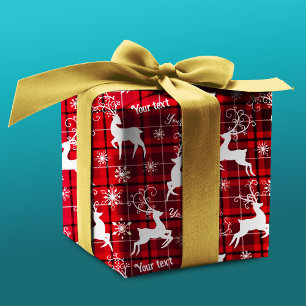 Niedliche Weihnachtsfeiertage für Rentiere Geschenkpapier