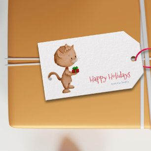 Niedliche Weihnachtsfeiertage Geschenkanhänger