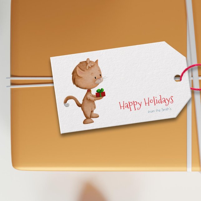 Niedliche Weihnachtsfeiertage Geschenkanhänger (Von Creator hochgeladen)