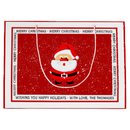 Niedliche Weihnachtsfeiertage Große Geschenktüte