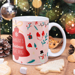 Niedliche Weihnachtsfilm-Tasse-Illustrationsmuster Kaffeetasse