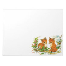 Niedliche Weihnachtsfoxen