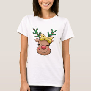 Niedliche Weihnachtsfrau T-Shirt