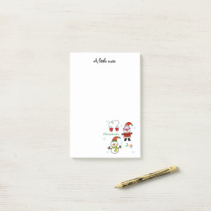 niedliche Weihnachtsfreude Post-it Klebezettel