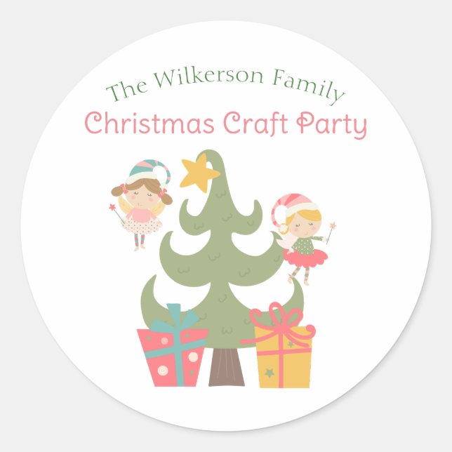 Niedliche Weihnachtsgebäck Runder Aufkleber (Vorderseite)