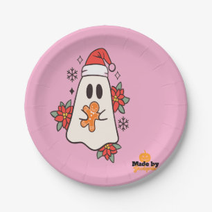 Niedliche Weihnachtsgeister-Tasse Holiday Ginger Pappteller