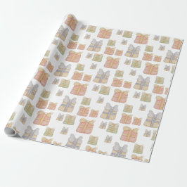 Niedliche Weihnachtsgeschenke handbemalt Geschenkpapier