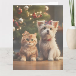 Niedliche Weihnachtsgeschenke und Hunde-Lover Karte