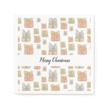 Niedliche Weihnachtsgeschenke Wasserfarbe Kunst