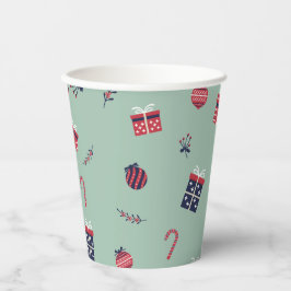 Niedliche Weihnachtsgeschenke Ziermuster Pappbecher