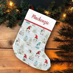 Niedliche Weihnachtsgnomen Festlich Kleiner Weihnachtsstrumpf