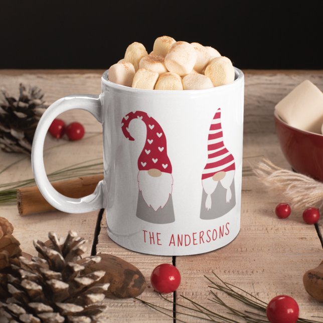 Niedliche Weihnachtsgnomen Personalisiert Kaffeetasse (Von Creator hochgeladen)