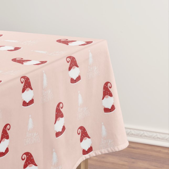 Niedliche Weihnachtsgnomen Tischdecke (Beispiel)