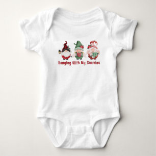 Niedliche Weihnachtsgnomes Baby Strampler