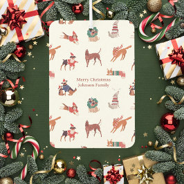 Niedliche Weihnachtshunde Pattern Air Freshener Autolufterfrischer