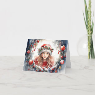 Niedliche Weihnachtskarte Dankeskarte