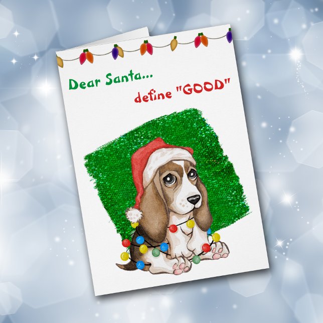 Niedliche Weihnachtskarte des Beagle (Von Creator hochgeladen)