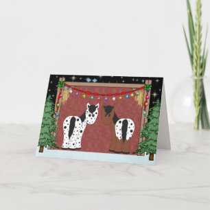 Niedliche Weihnachtskarte Feiertagskarte