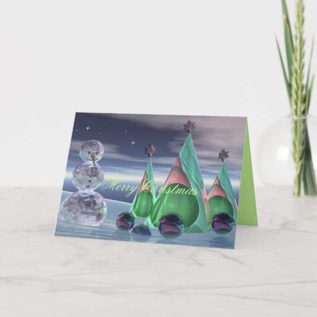 Niedliche Weihnachtskarte Feiertagskarte (Vorderseite)