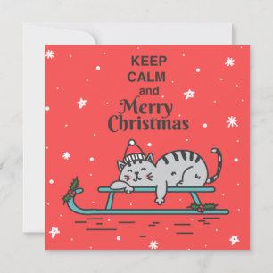 Niedliche Weihnachtskarte Feiertagskarte