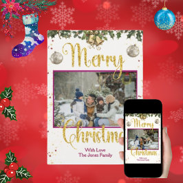 Niedliche Weihnachtskarte Feiertagskarte