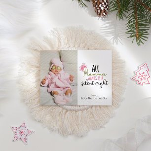 Niedliche Weihnachtskarte Wellness-Center Girl Fot Feiertagskarte