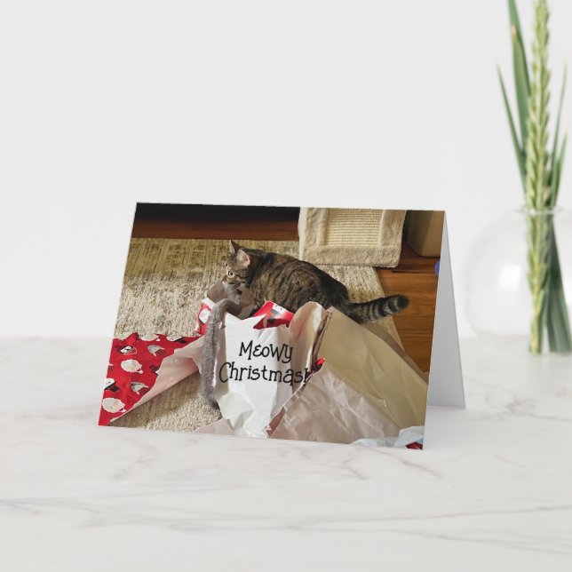 Niedliche Weihnachtskartons, das Genießen von Kund Ankündigung (Vorderseite)