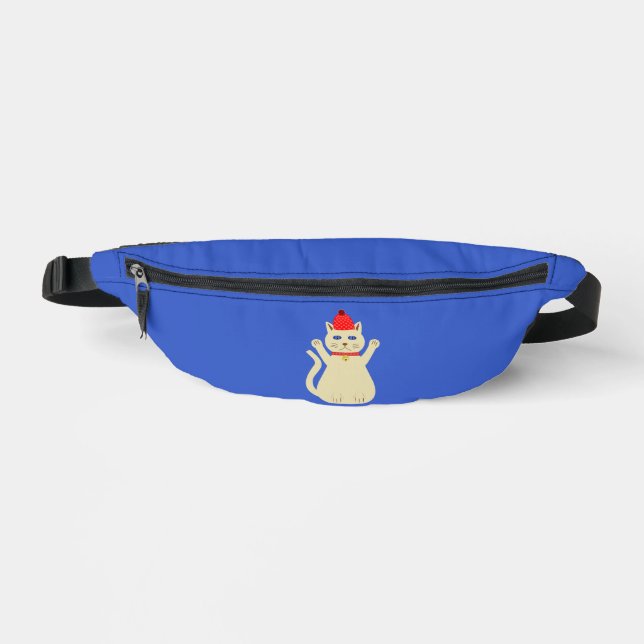 Niedliche Weihnachtskatze Bauchtasche (Vorderseite)